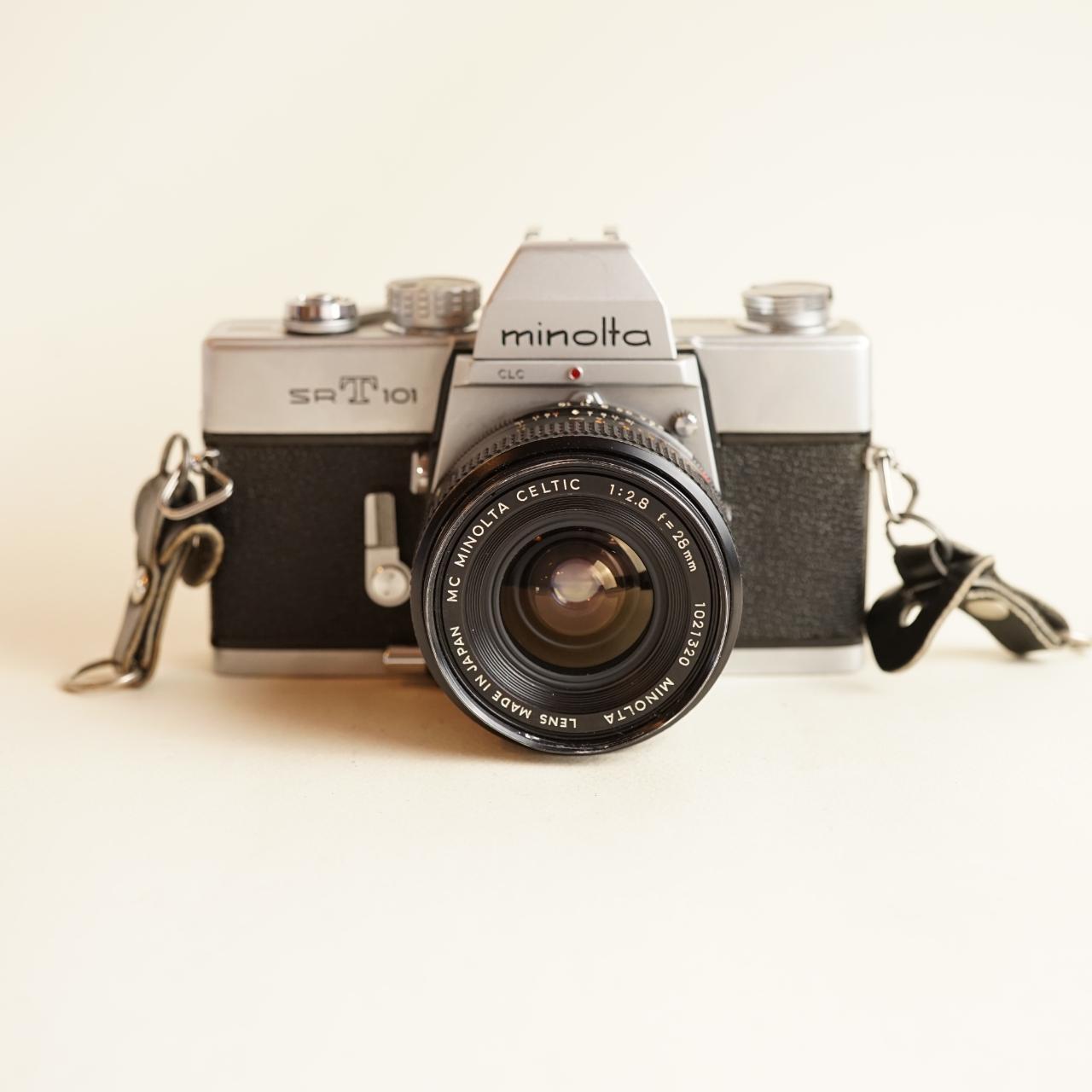 Minolta SRT 101 35mm SLR Film Camera | Tested & Working | Silver & Black