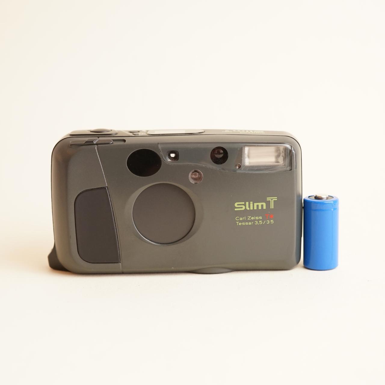 Kyocera Slim T Film Camera | 35mm Point & Shoot | Tested & Working | Grey