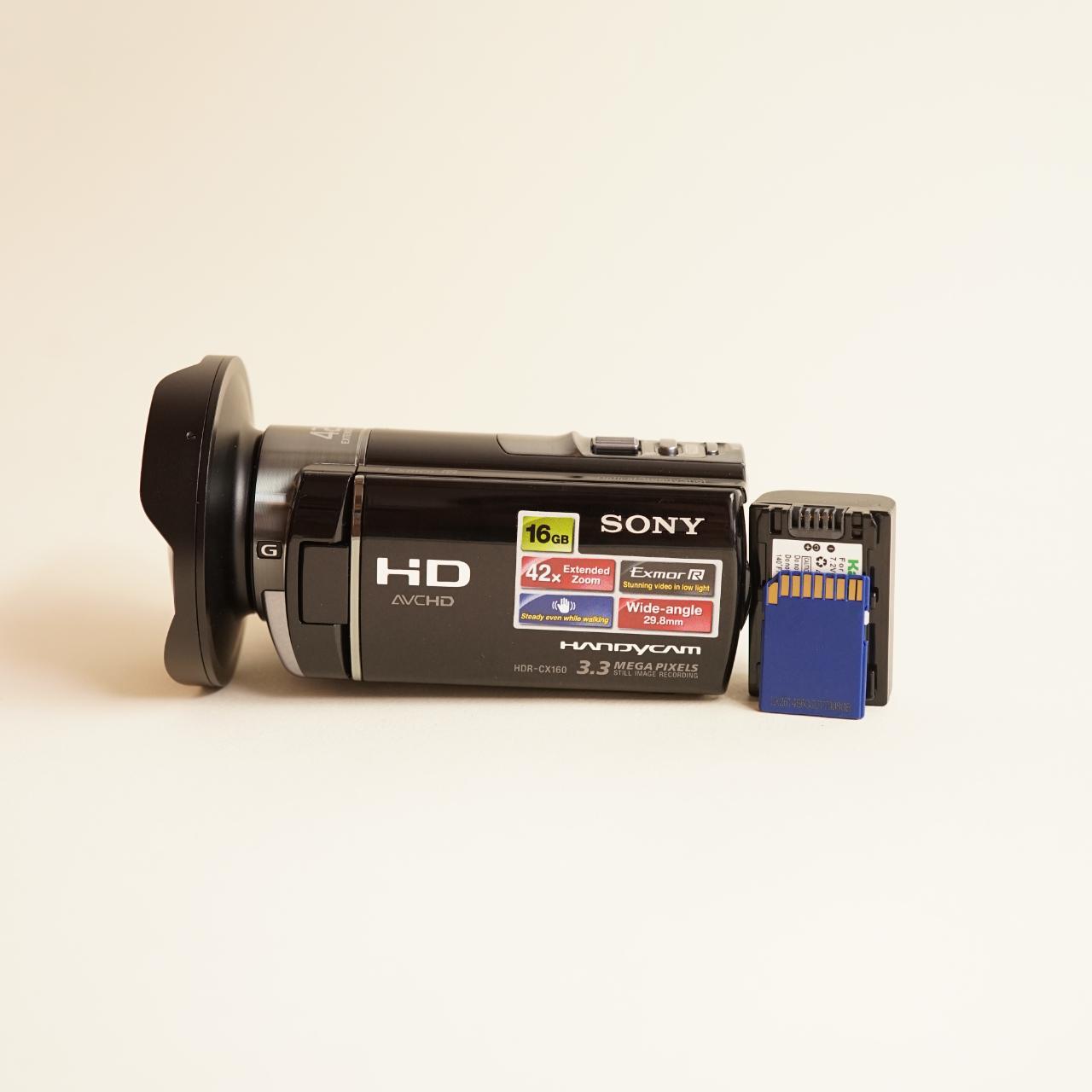 Sony Handycam HDR-CX160 Digital Camcorder | HD Video | Tested & Working | Black