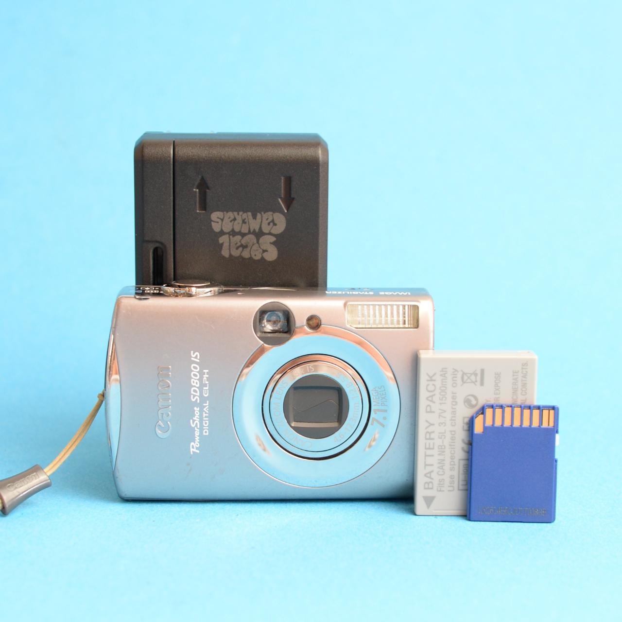 Canon PowerShot SD800 ELPH IS Digital Camera | 7.1MP | Tested & Working | Silver