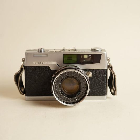 Petri 7 S Film Camera | 35mm Rangefinder | Tested & Working | Black & Silver