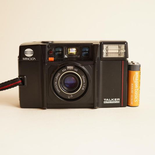 Minolta Talker Auto Focus | 35mm Film Camera | Tested & Working | Black
