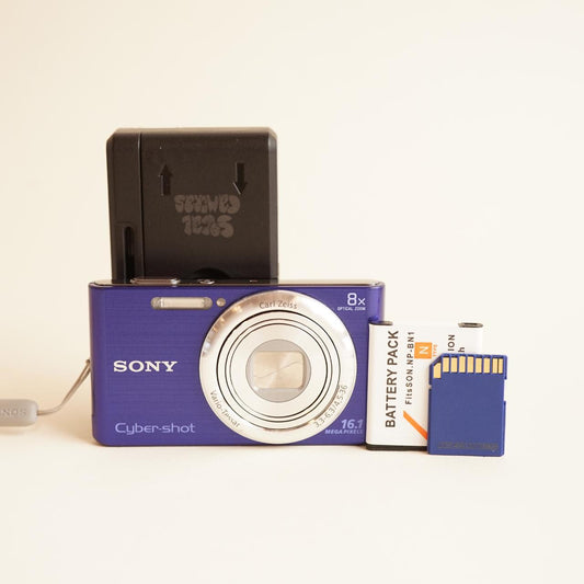 Sony CyberShot DSC-W730 Digital Camera | 16.1MP | Tested & Working | Blue