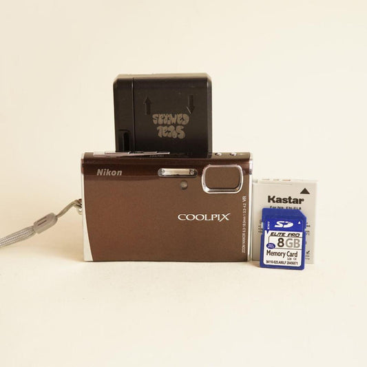Nikon Coolpix S50 Digital Camera | 7.2MP | Tested & Working | Brown