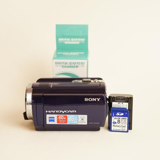 Sony Handycam DCR-SR68 Camcorder | Tested & Working | Blue