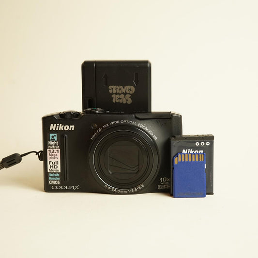 Nikon Coolpix S8100 Digital Camera | 12.1MP | Tested & Working | Black