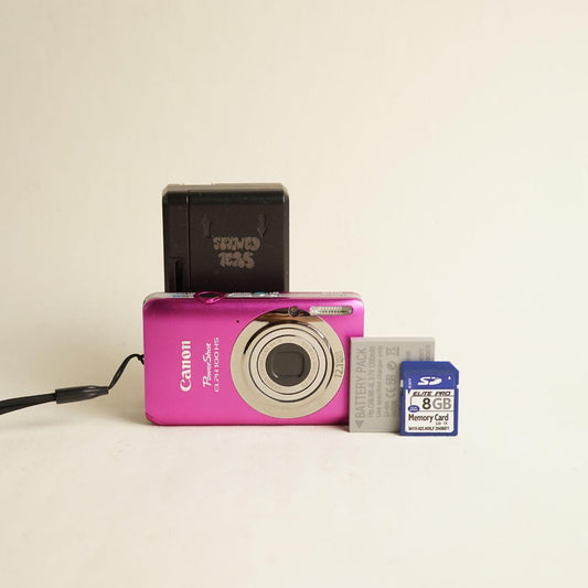 Canon PowerShot ELPH 100 HS Digital Camera | 12.1MP | Tested & Working | Pink