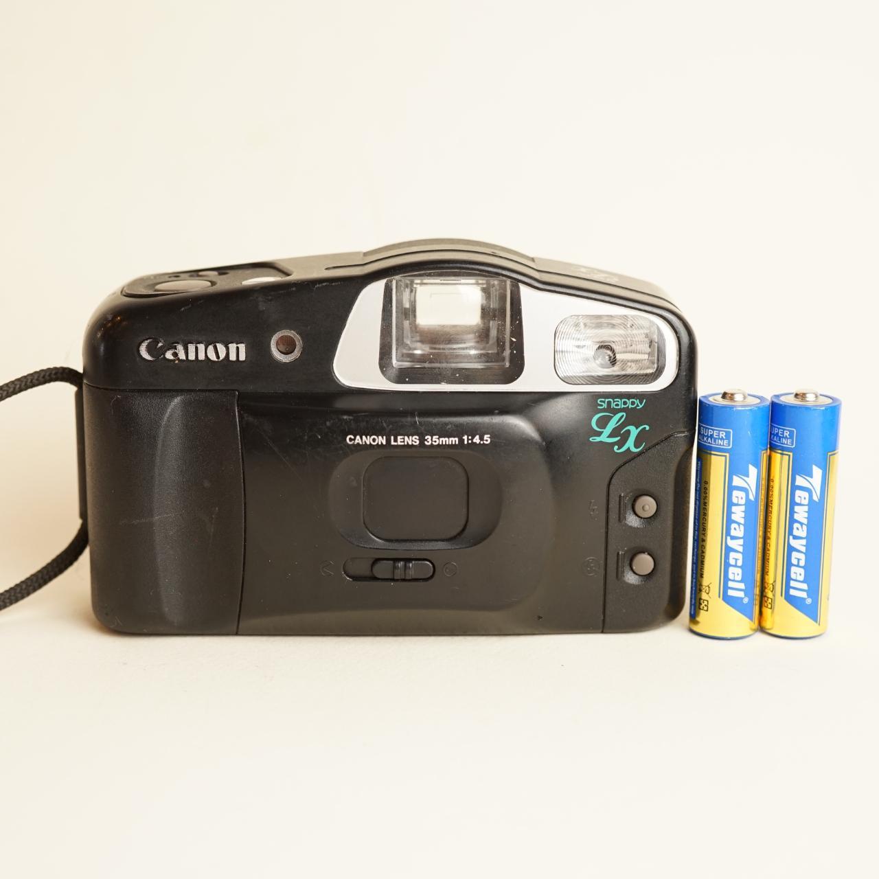 Canon Snappy LX | 35mm Point & Shoot Film Camera | Tested & Working | Black