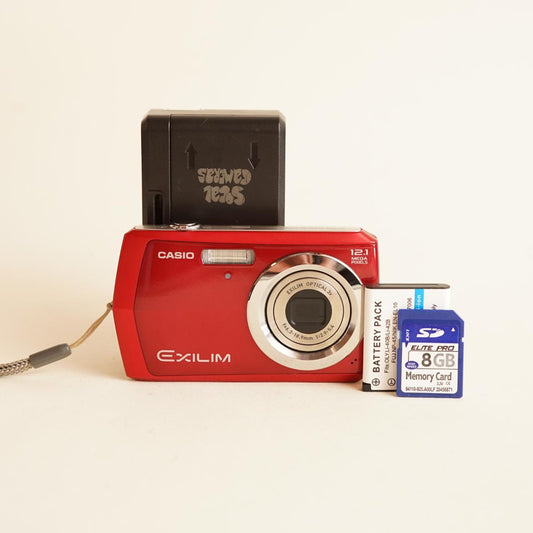 Casio Exilim EX-Z16 Digital Camera | 12MP | Tested & Working | Red