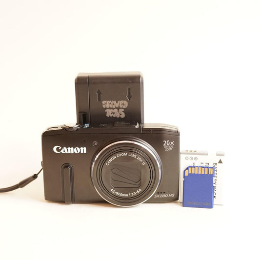 Canon PowerShot SX280 HS Digital Camera | 12.1MP | Tested & Working | Black