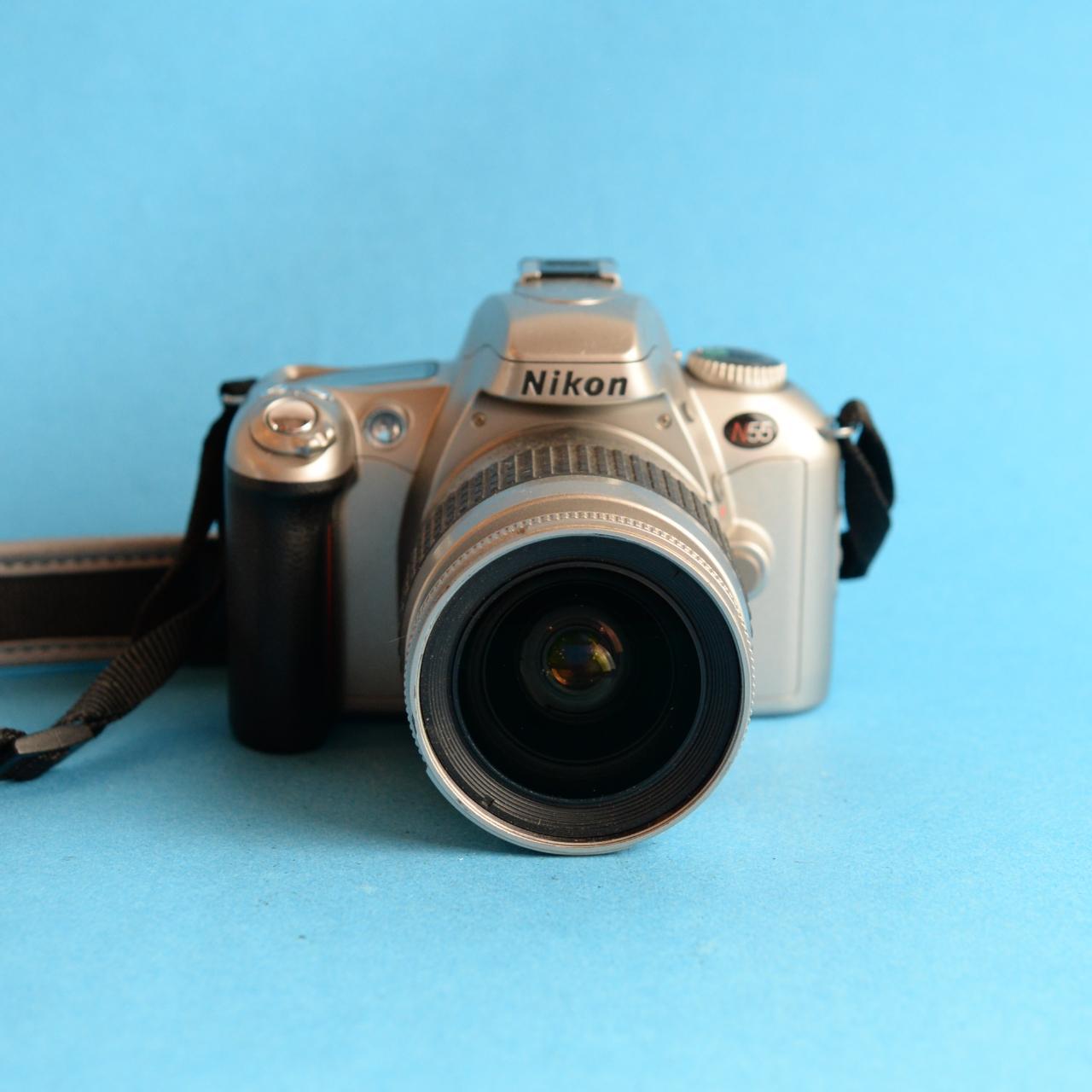 Nikon N55 Film Camera | 35mm SLR | Tested & Working | Silver & Black