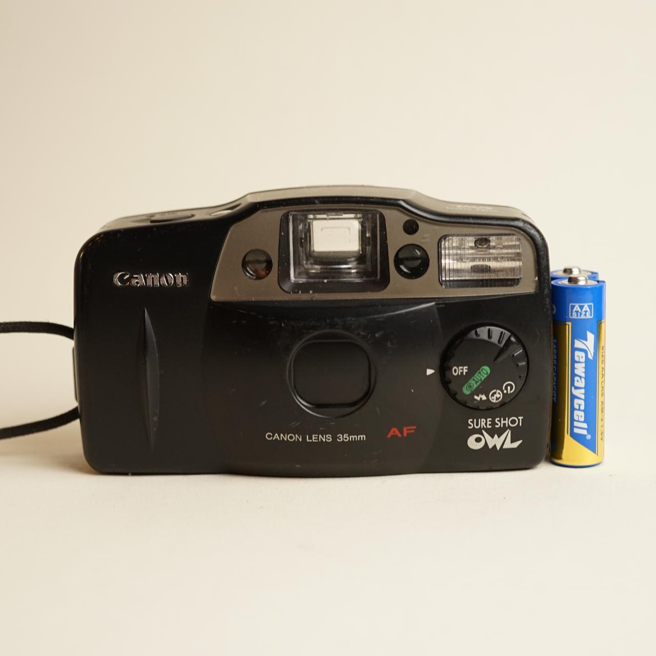 Canon SureShot Owl Film Camera | 35mm Point & Shoot | Black