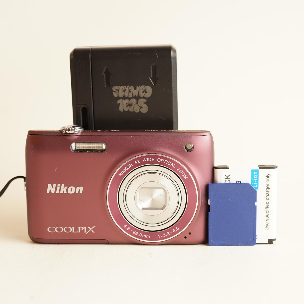 Nikon Coolpix S4100 Digital Camera | 14MP | Read Description | Maroon
