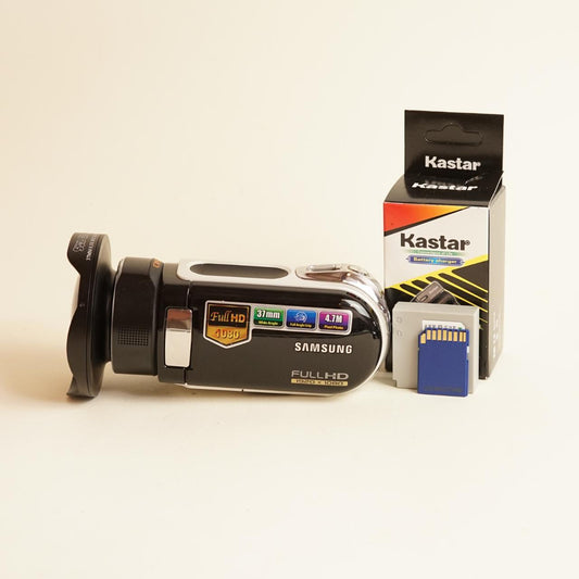 Samsung HMX-H100N Camcorder | Full HD Video | Tested & Working | Black