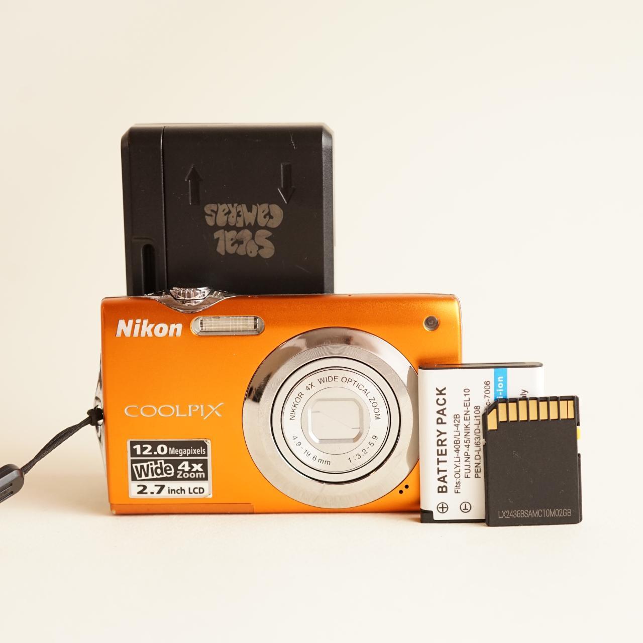 Nikon Coolpix S3000 Digital Camera | 12MP | Tested & Working | Orange