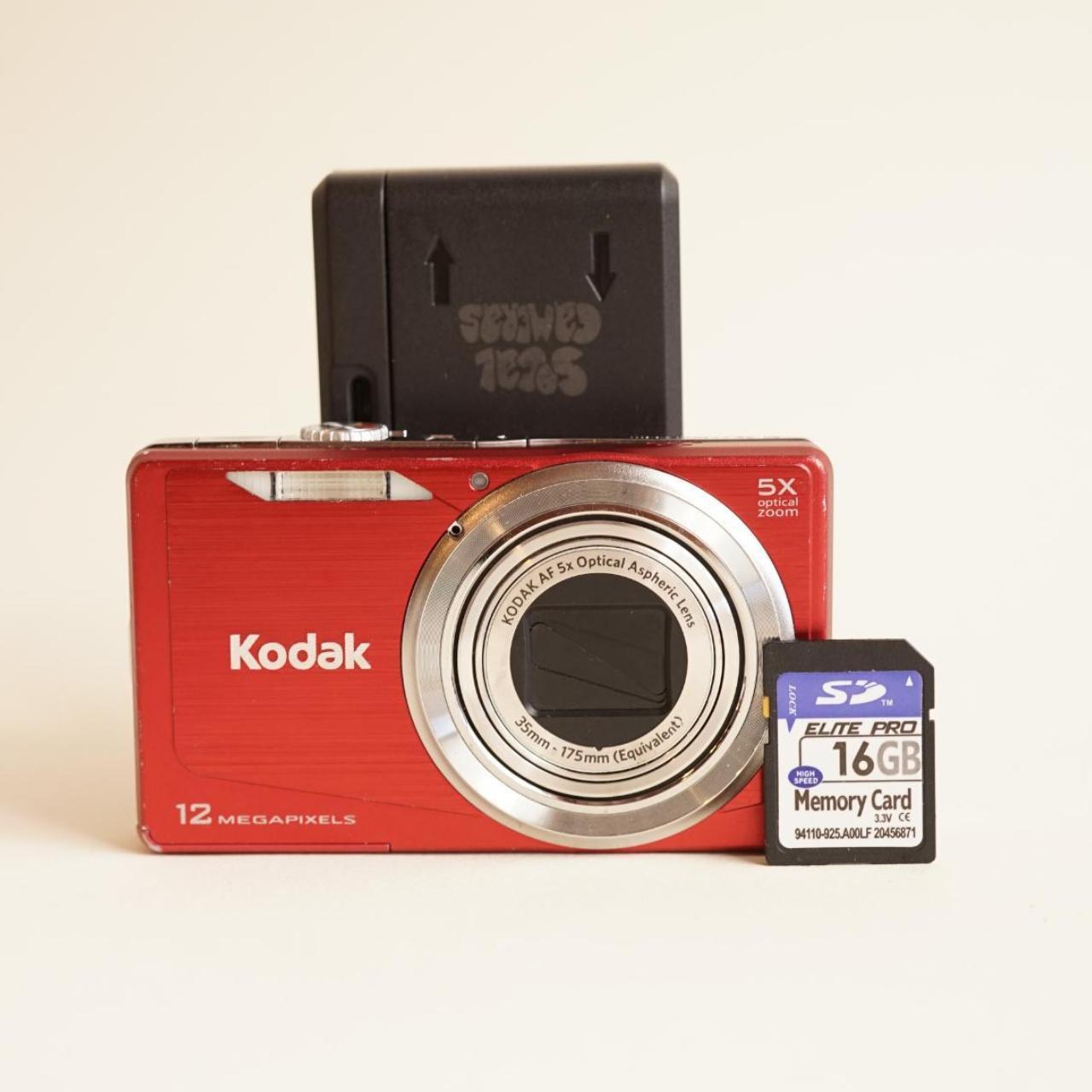 Kodak EasyShare M381 Digital Camera | 12.4MP | Tested & Working | Red