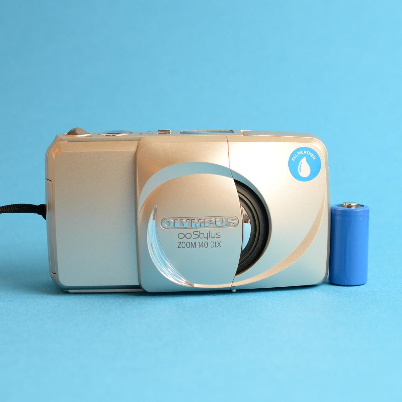Olympus Infinity Stylus Zoom 140 DLX Film Camera | 35mm Point & Shoot | Tested & Working | Silver