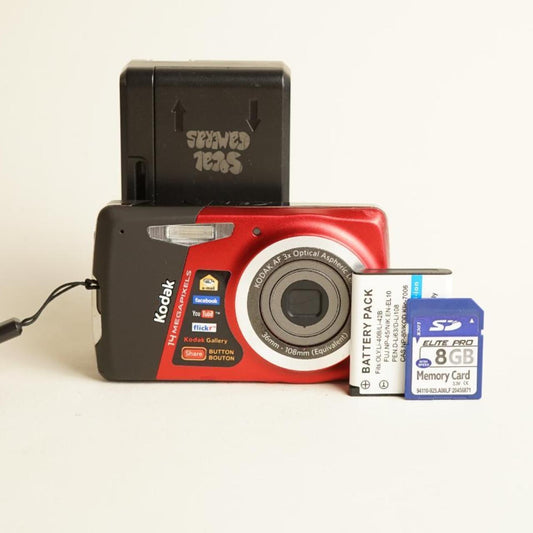 Kodak EasyShare M531 Digital Camera | 14MP | Tested & Working | Red & Black