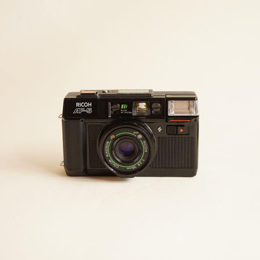 Ricoh AF-5 Film Camera | 35mm Point & Shoot | Tested & Working | Black