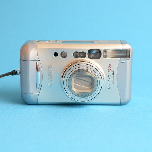 Canon SureShot 130u | 35mm Point & Shoot Film Camera | Tested & Working | Silver