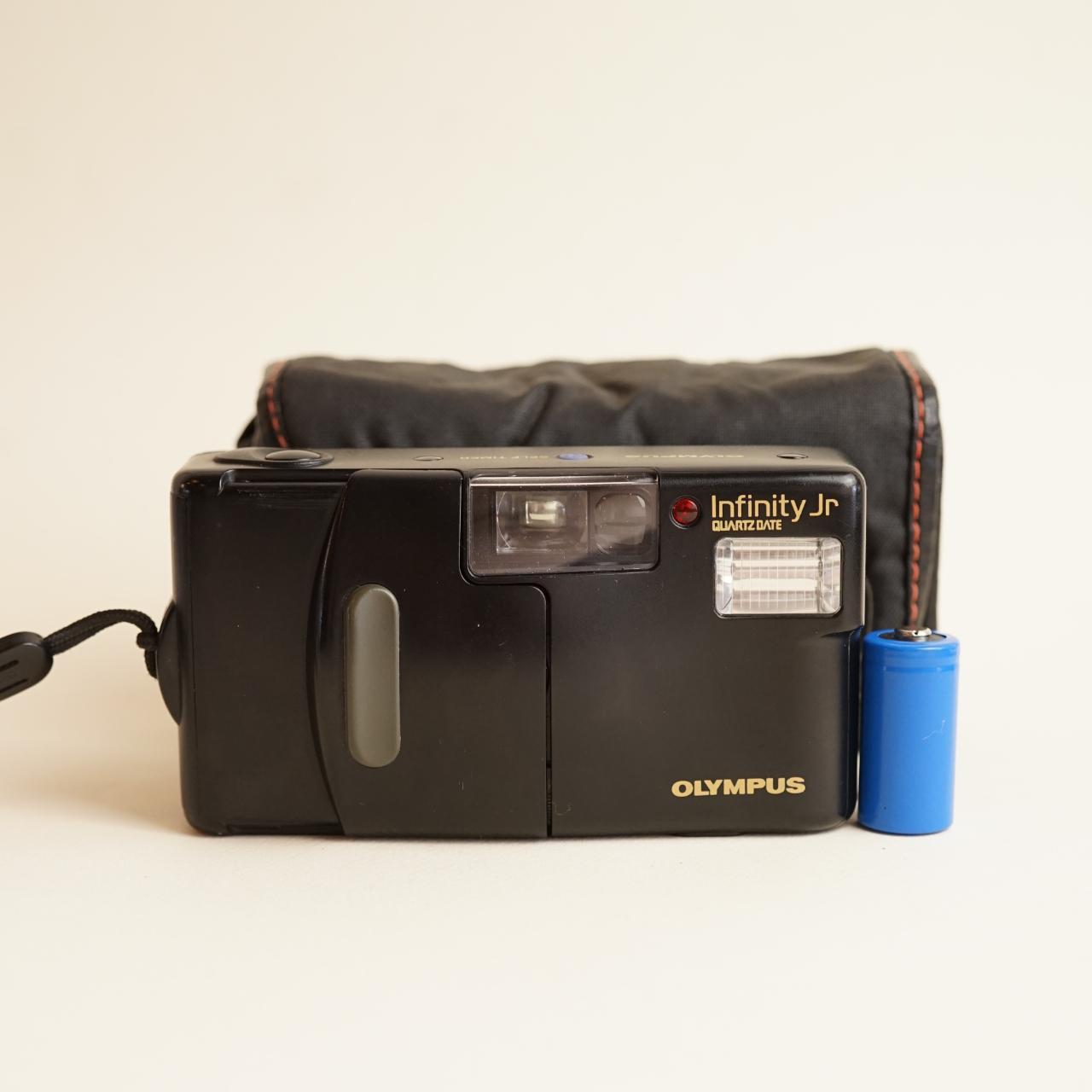 Olympus Infinity Jr. Film Camera | 35mm Point & Shoot | Tested & Working | Black