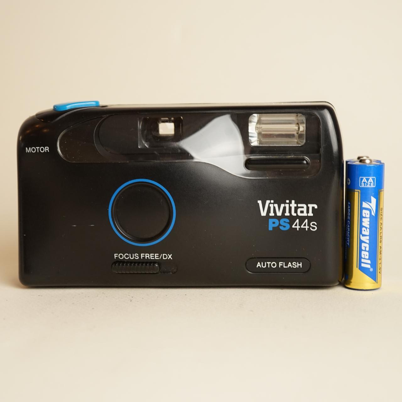 Vivitar PS44 S | 35mm Film Camera | Point and Shoot | Tested & Work | Black