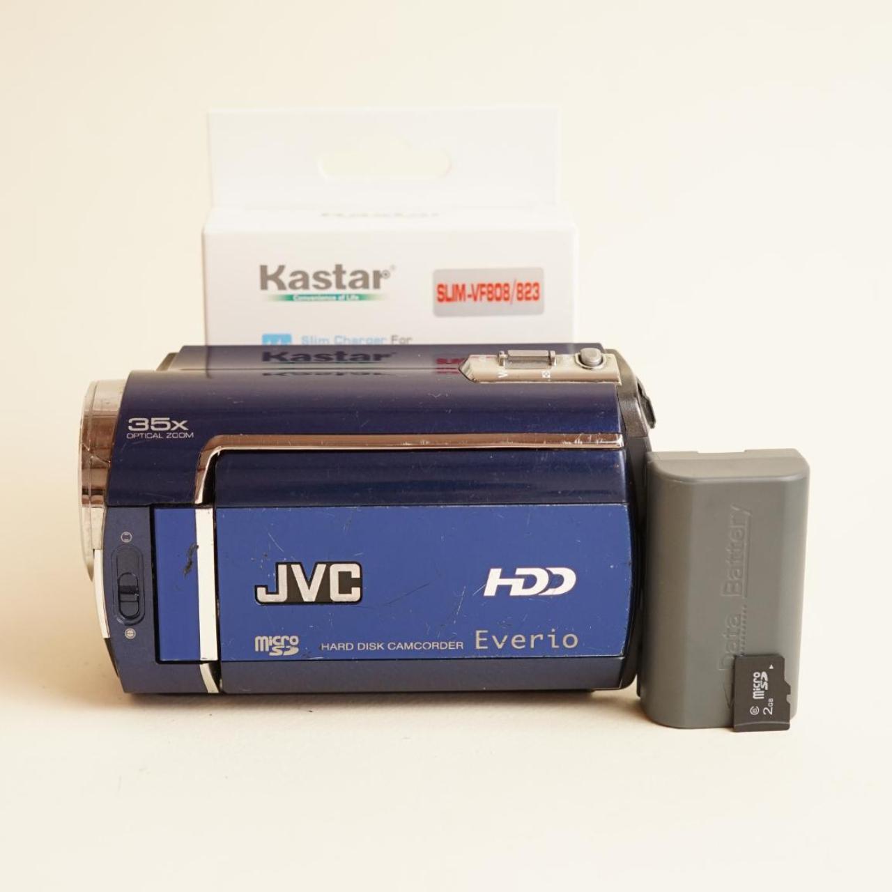 JVC Everio GZ-MG330AU Digital Camcorder | Tested & Working | Blue
