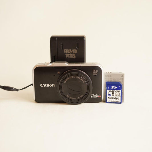 Canon PowerShot SX230 HS Digital Camera | 12.1MP | Tested & Working | Black