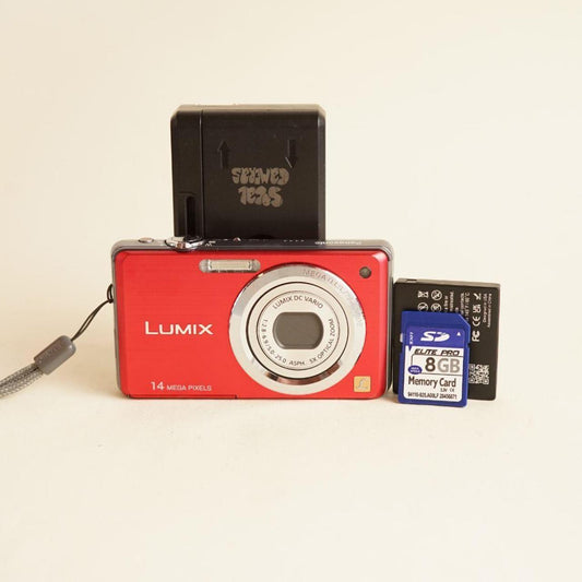 Panasonic Lumix DMC-FH3 Digital Camera | 14.1MP | Tested & Working | Red