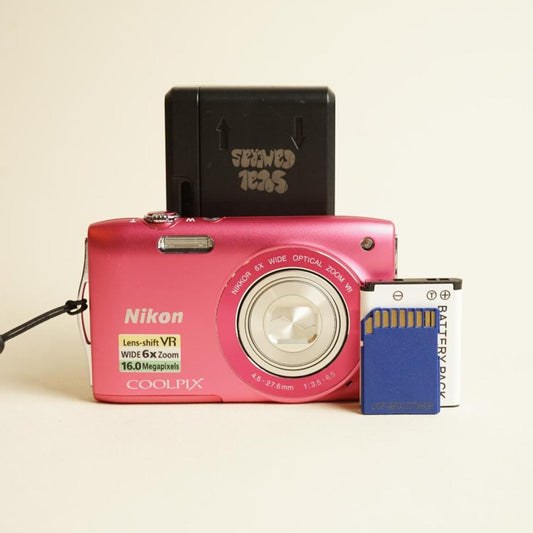 Nikon Coolpix S3300 Digital Camera | 16MP | Tested & Working | Pink