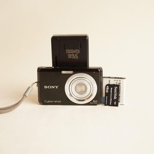 Sony Cyber-shot DSC-W180 Digital Camera | 10.1MP | Tested & Working | Black