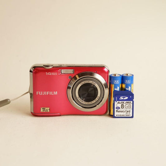 Fujifilm FinePix AX280 Digital Camera | 14MP | Tested & Working | Red