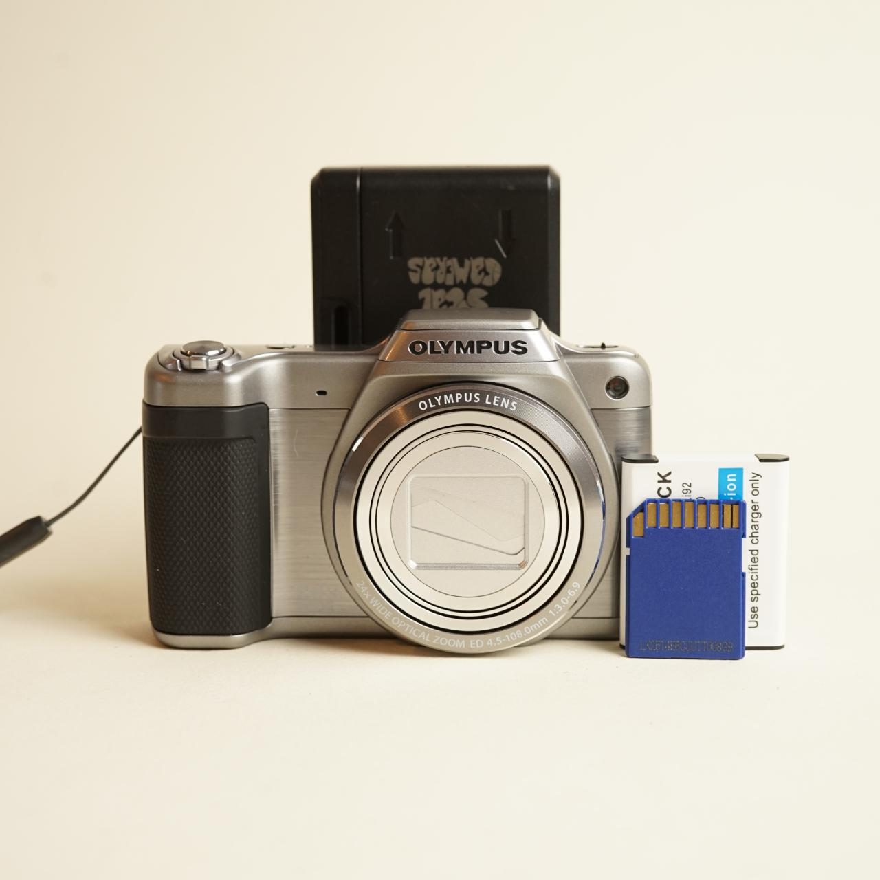 Olympus SZ-15 Digital Camera | 16MP | Tested & Working | Silver
