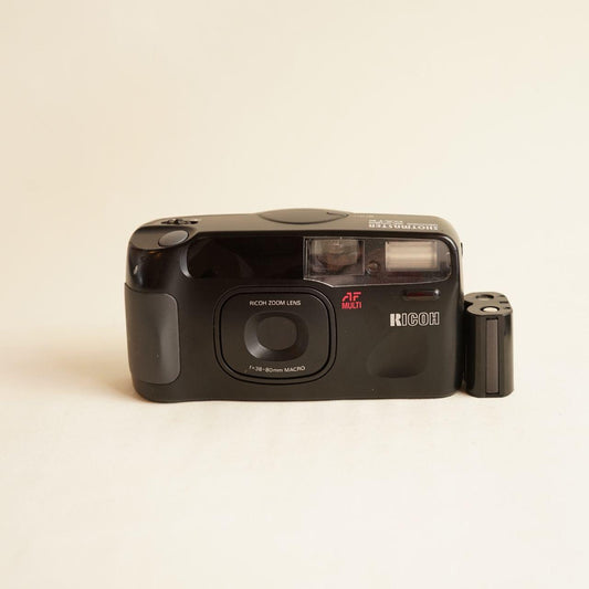 Ricoh Shotmaster Zoom Super Film Camera | 35mm Point & Shoot | Tested & Working | Black