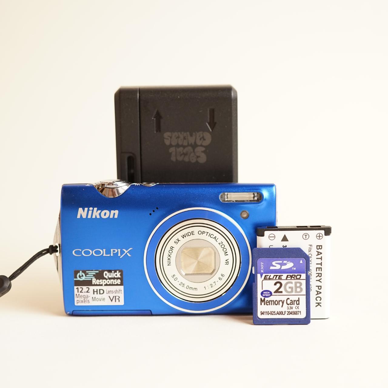 Nikon Coolpix S5100 Digital Camera | 12.2MP | Tested & Working | Blue