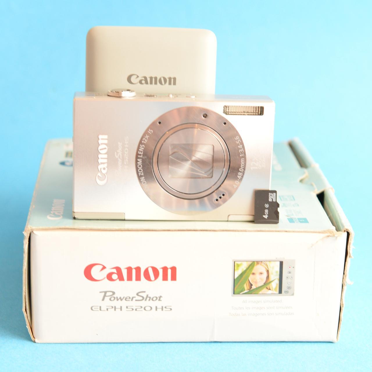 Canon PowerShot ELPH 520 HS Digital Camera | 12.1MP | Tested & Working | Silver
