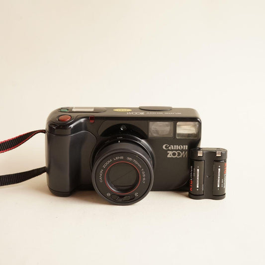 Canon SureShot Zoom Film Camera | 35mm Point & Shoot | Tested & Working | Black