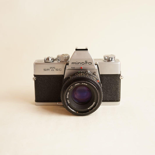 Minolta SRT SC Film Camera | Full CLA | See Description | Black & Silver
