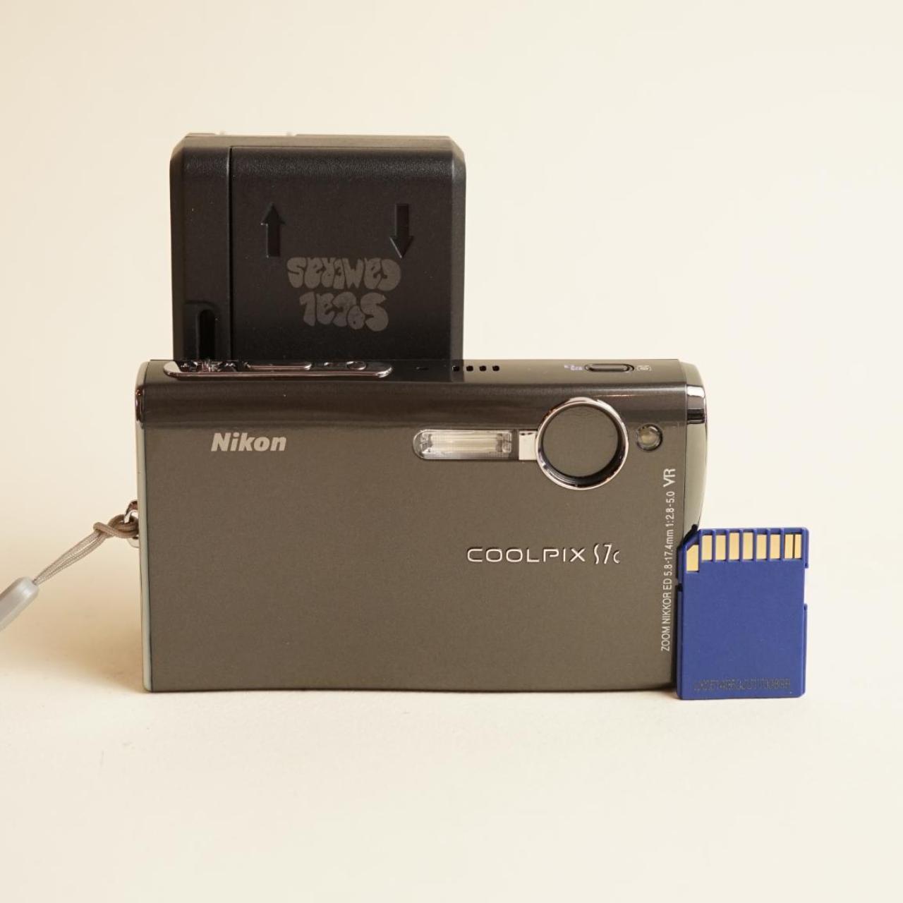 Nikon Coolpix S7c Digital Camera | 7.1MP | Tested & Working | Grey