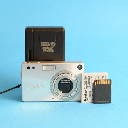 Pentax Optio S4 Digital Camera | 4.0MP | Tested & Working | Silver