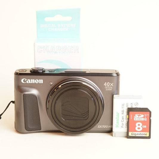 Canon PowerShot SX720 HS Digital Camera | 20.3MP | Tested & Working | Grey