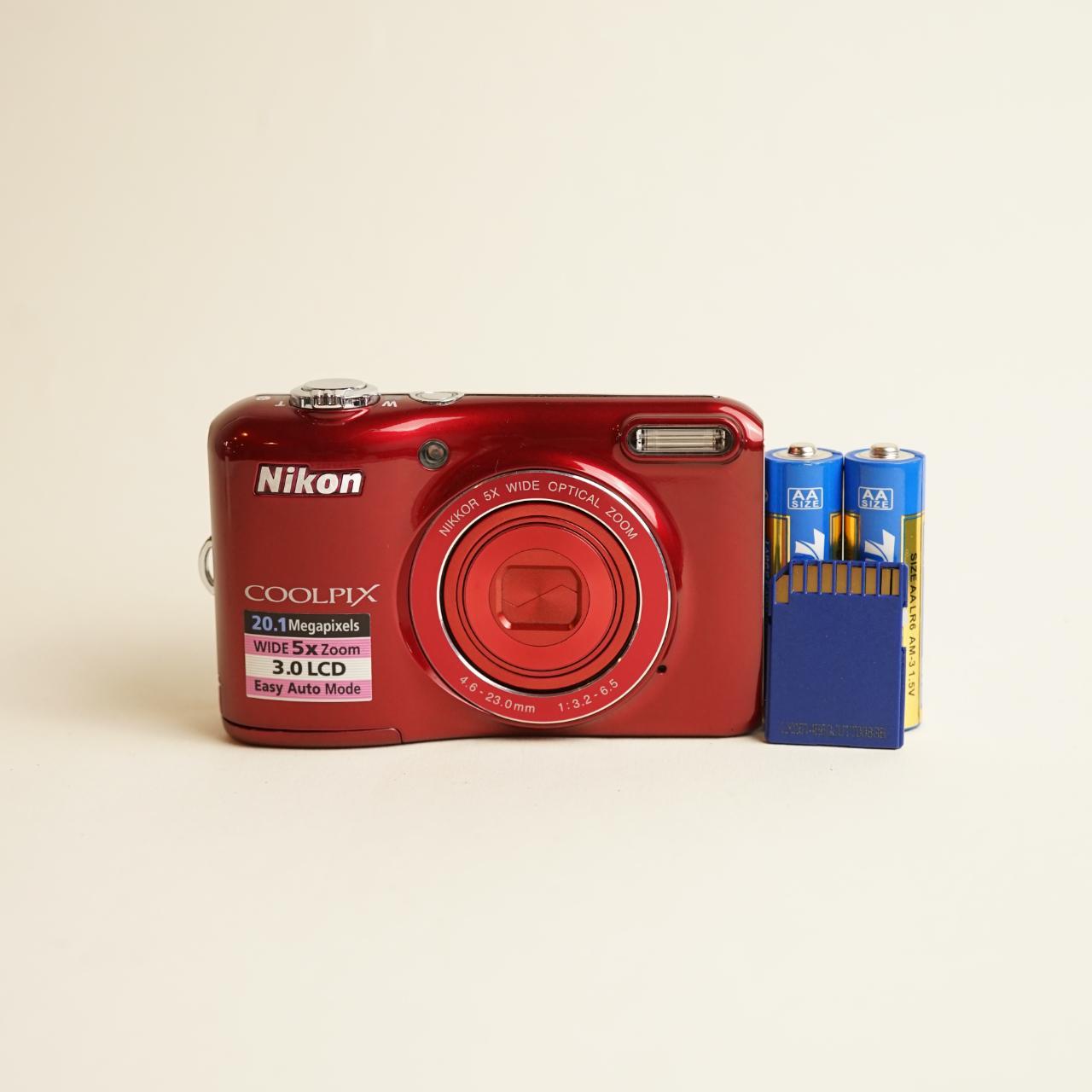 Nikon Coolpix L28 Digital Camera | 20MP | Tested & Working | Red