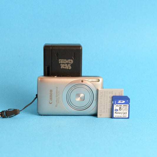 Canon PowerShot SD1400 IS Digital Camera | 14.1MP | Tested & Working | Silver