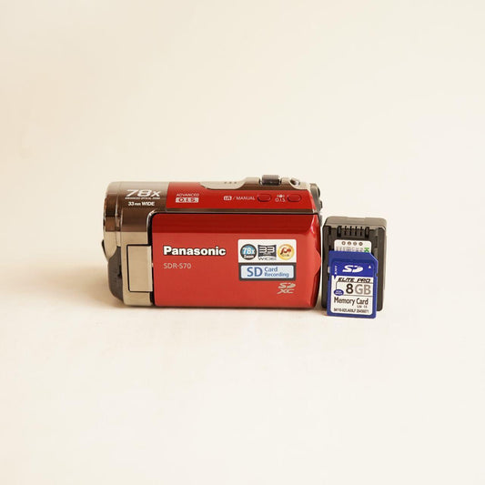 Panasonic SDR-S70 Camcorder | 1.3MP | Tested & Working | Black