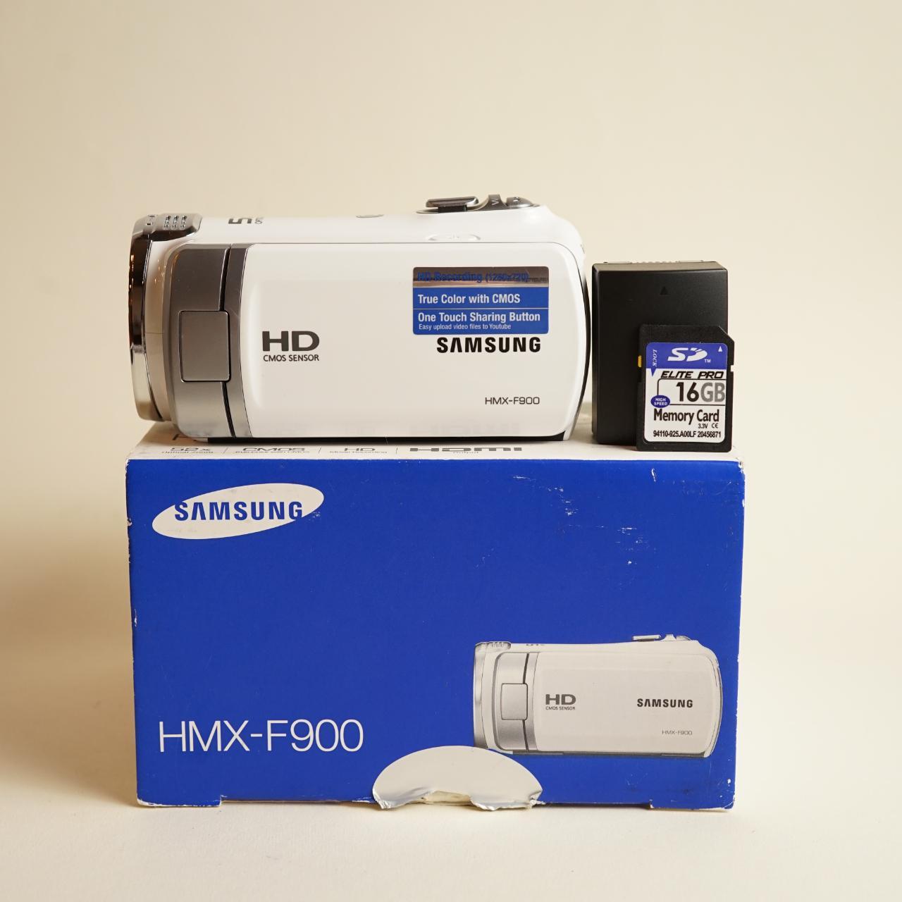 Samsung HMX-F900 Digital Camcorder | HD Video | Tested & Working | White