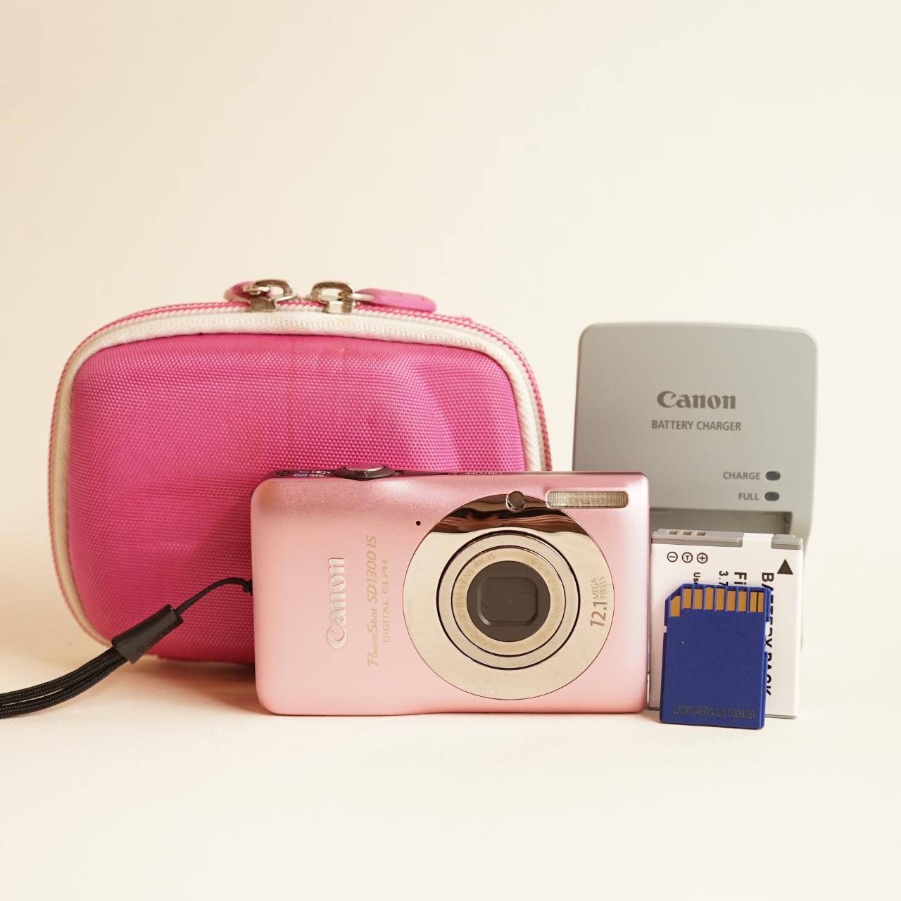 Canon PowerShot SD1300 IS Digital Camera | 12MP | Tested & Working | Pink