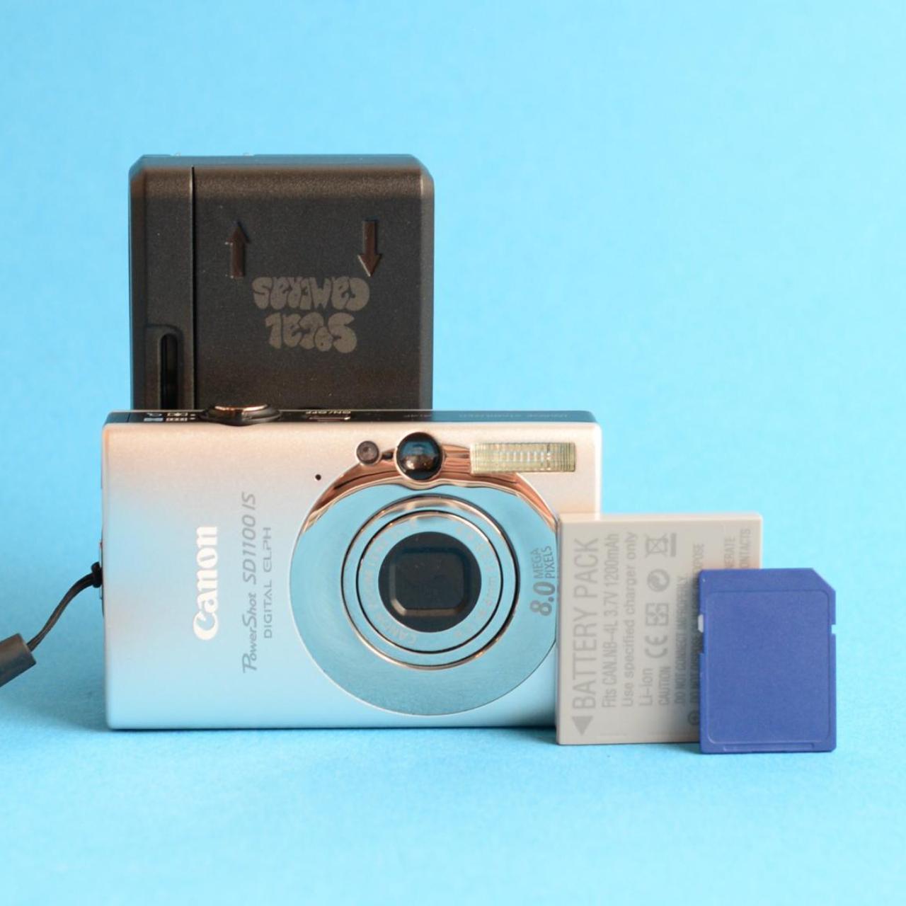 Canon PowerShot SD1100 IS Digital Camera | 8MP | Tested & Working | Silver