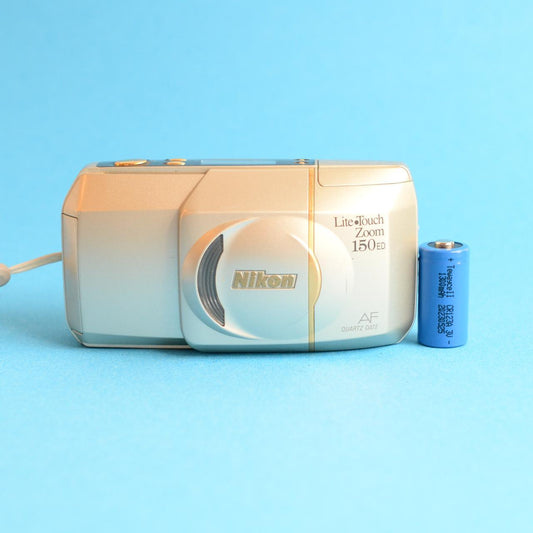 Nikon Lite Touch Zoom 150 ED AF 35mm Film Camera | Tested & Working | Gold