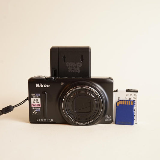 Nikon Coolpix S9500 Digital Camera | 18.1MP | Tested & Working | Black