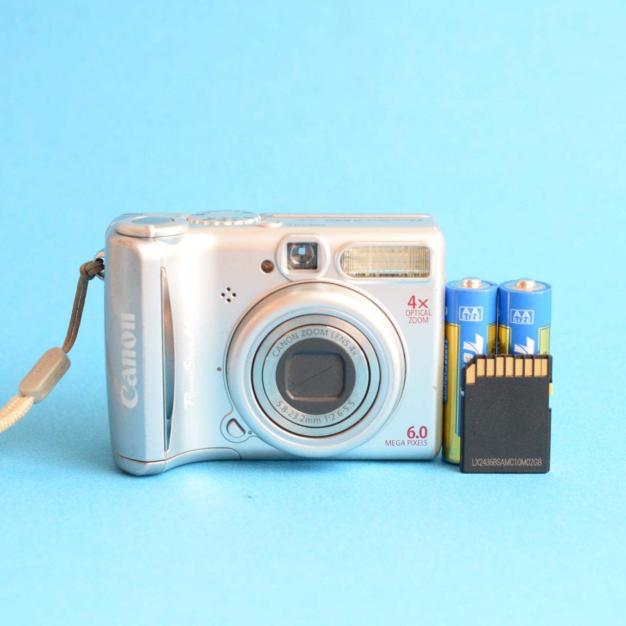 Canon PowerShot A540 Digital Camera | 6MP | Tested & Working | Silver